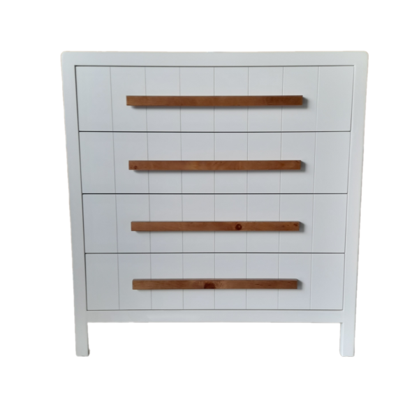 COMODA EGABRUM BLANCO TIRADOR ROBLE - Imagen 2