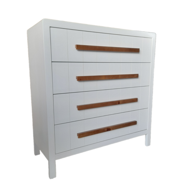 COMODA EGABRUM BLANCO TIRADOR ROBLE