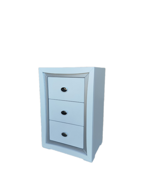 MESITA BERLIN BLANCO MARCO INTERIOR PLATA - Imagen 4